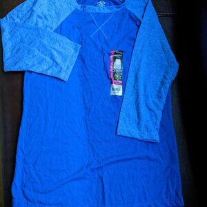 New Athletic Works XS/XCH (0-2) 3/4 Sleeve. Blue Shirt